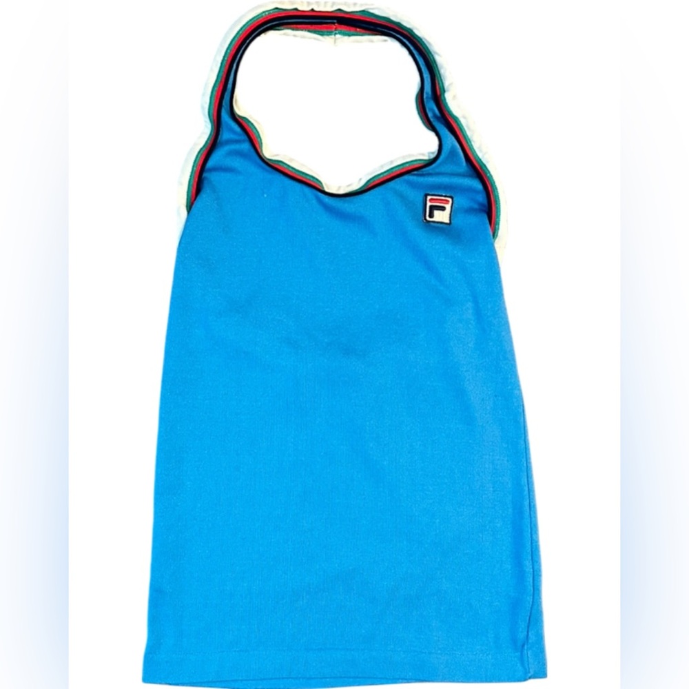 Vintage FILA Blue Halter Top Women’s Size 6 Tennis Sport